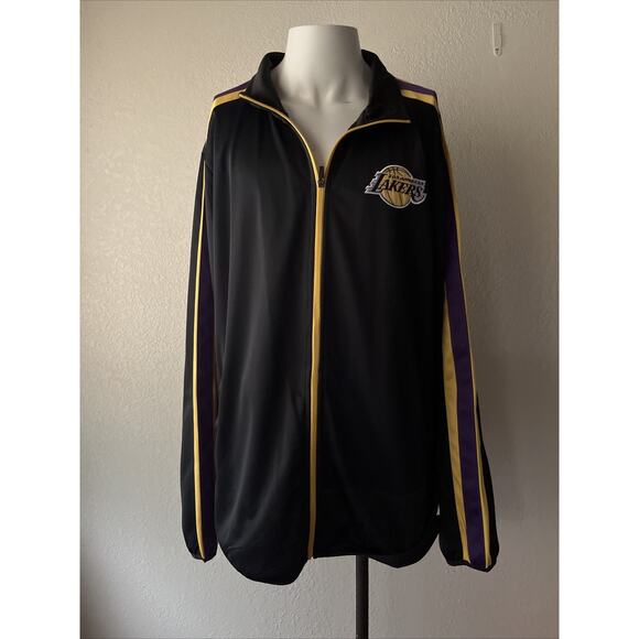 Los Angeles Lakers Carl Banks G III Zip Up Jacket Men’s Size 2XL Excellent - Picture 4 of 16